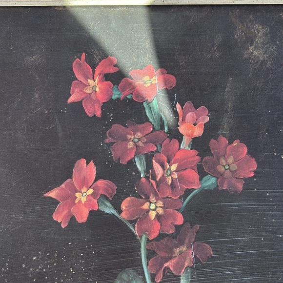 Beautiful picture withnatural frame flowers in the pot
